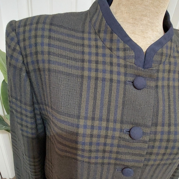 Kasper Black Plaid Blazer - Picture 6 of 10